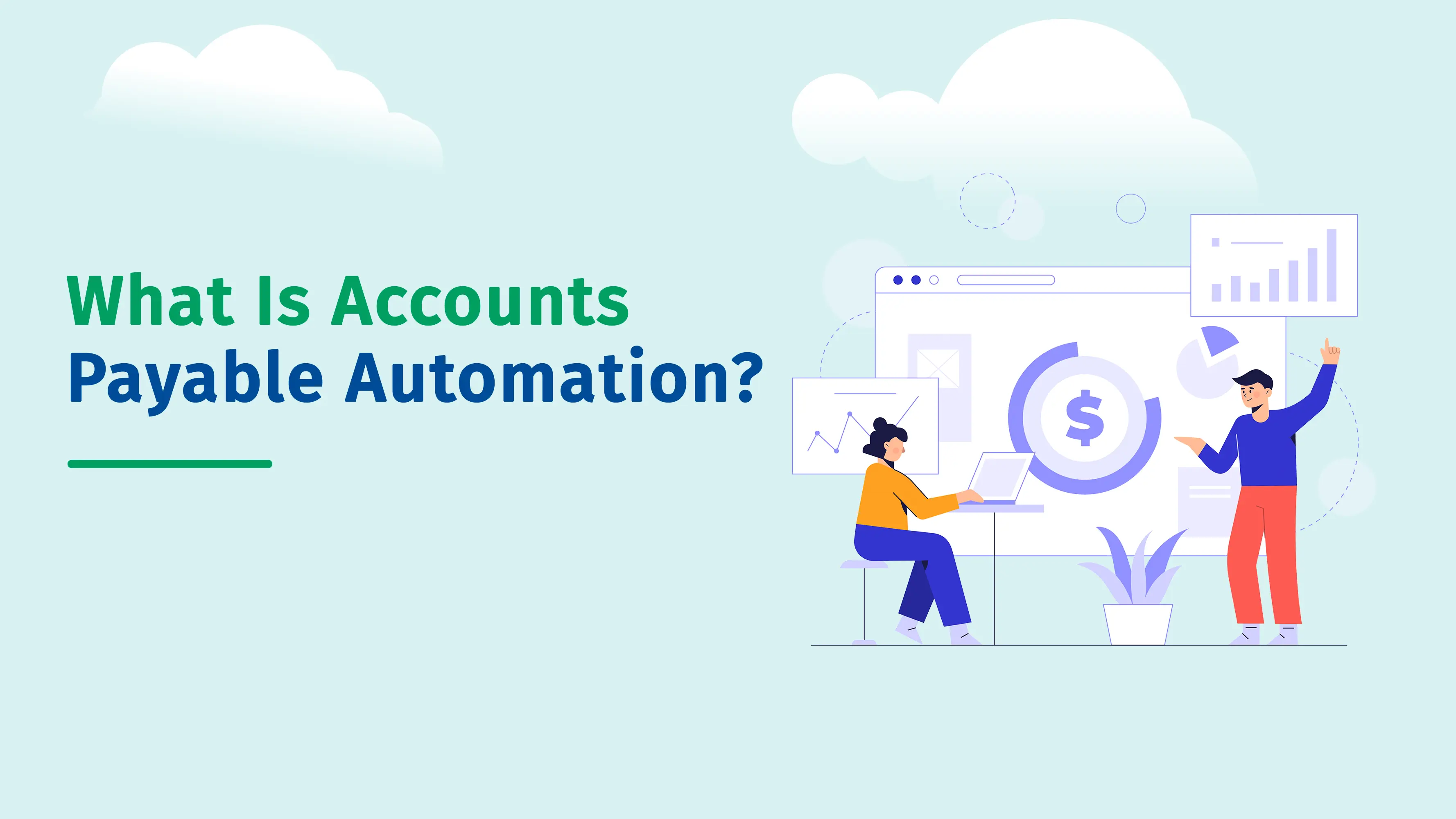 What is accounts payable automation: software captures, checks, and routes invoices while people handle exceptions